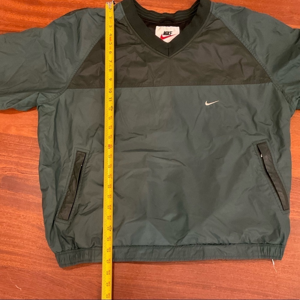 Men's Unique Style Vintage Nike Pullover Windbreaker in 2 Tone Green - Picture 7 of 10